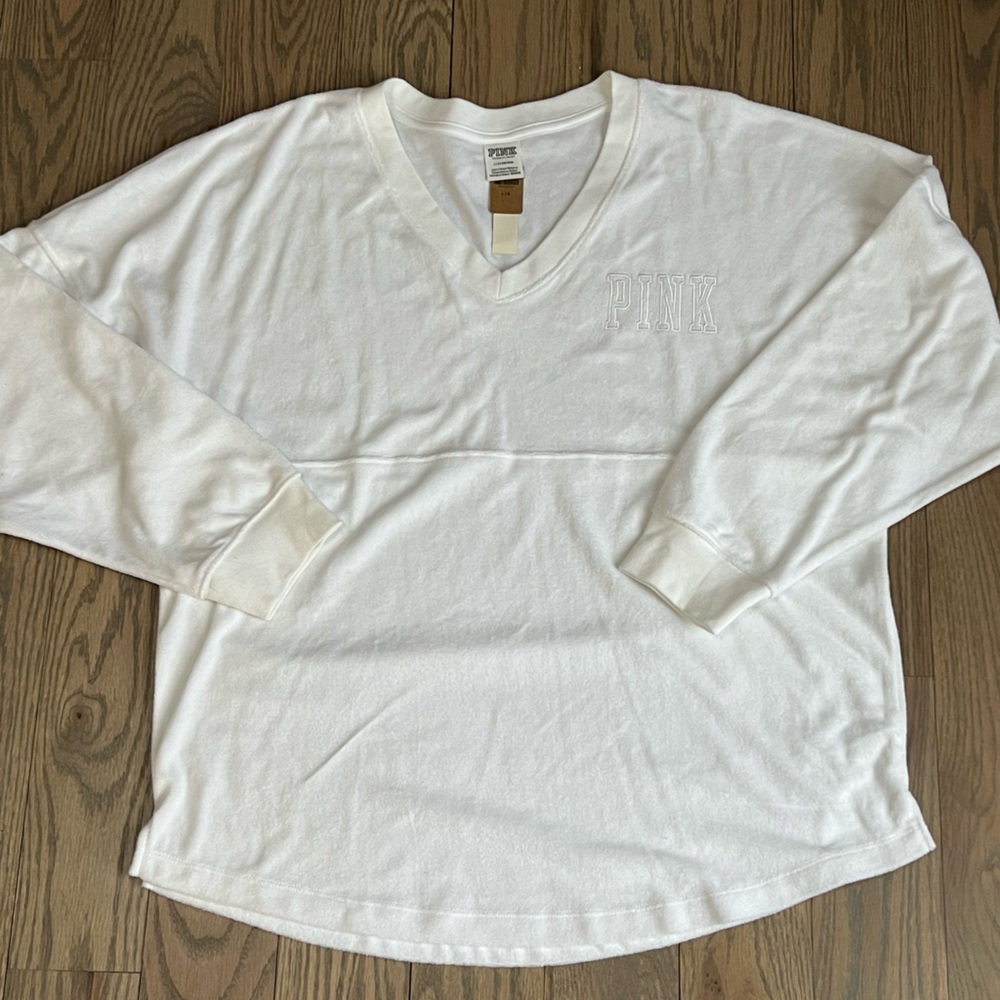 Victoria Secret PINK Terrycloth Pullover Sweater